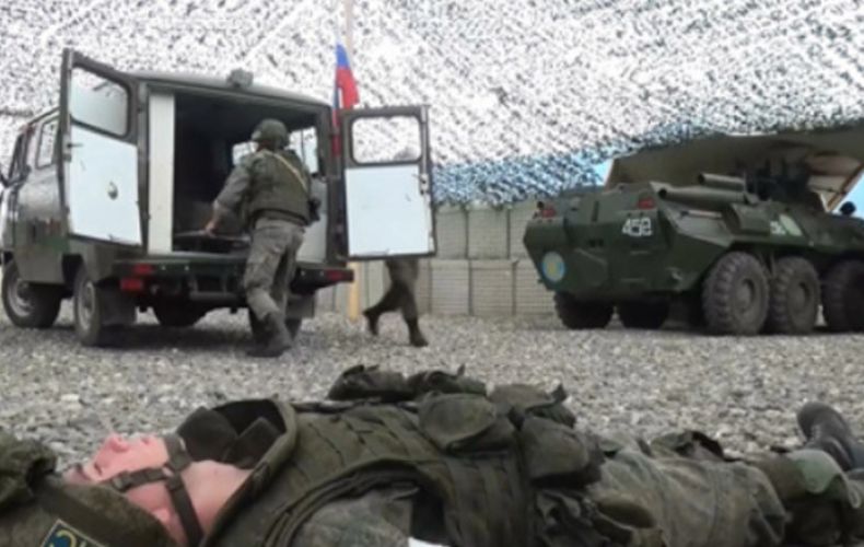 Russian peacekeepers held a training session on the defence of an observation post in Nagorno-Karabakh