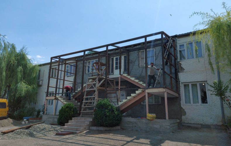 The Caroline Cox Rehabilitation Center in Stepanakert being renovated