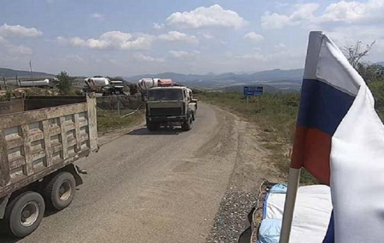 Российские миротворцы обеспечили безопасность передвижения гражданского транспорта по горным дорогам в Арцахе
