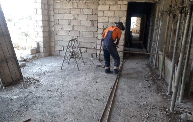 Apartments for displaced people are being built in Stepanakert
