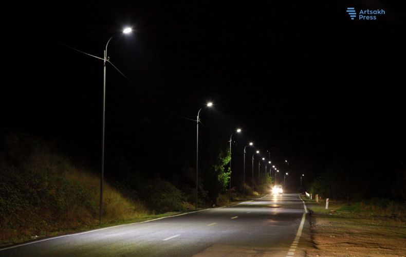 Stepanakert-Shushi road provided with night lighting