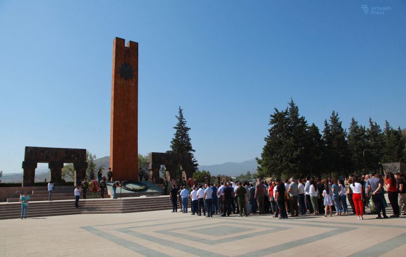 Solemn March Dedicated to the Independence Day of the Republic of Artsakh Held in Stepanakert