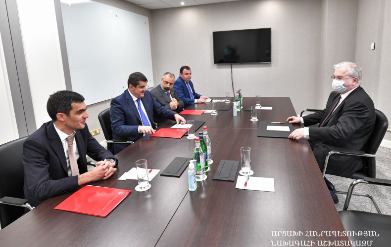 President Arayik Harutyunyan met with Russian Co-Chair of the OSCE Minsk Group Igor Khovayev