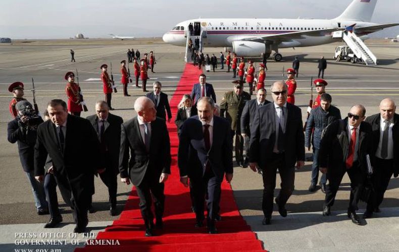 Armenian Prime Minister arrives in Georgia on official visit
