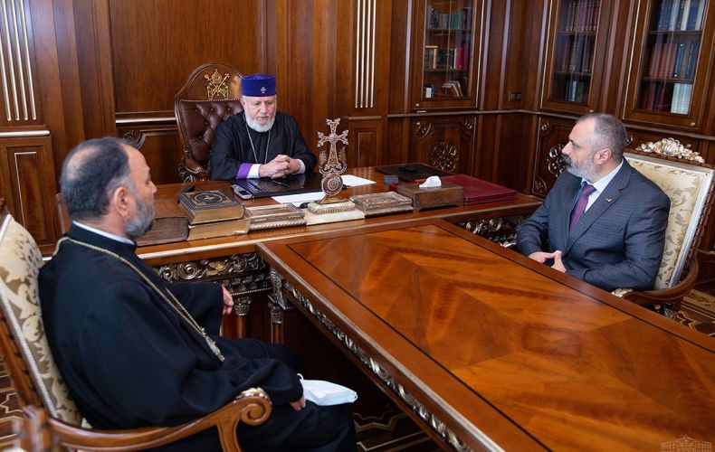 Artsakh FM, Catholicos of All Armenians discuss post-war situation