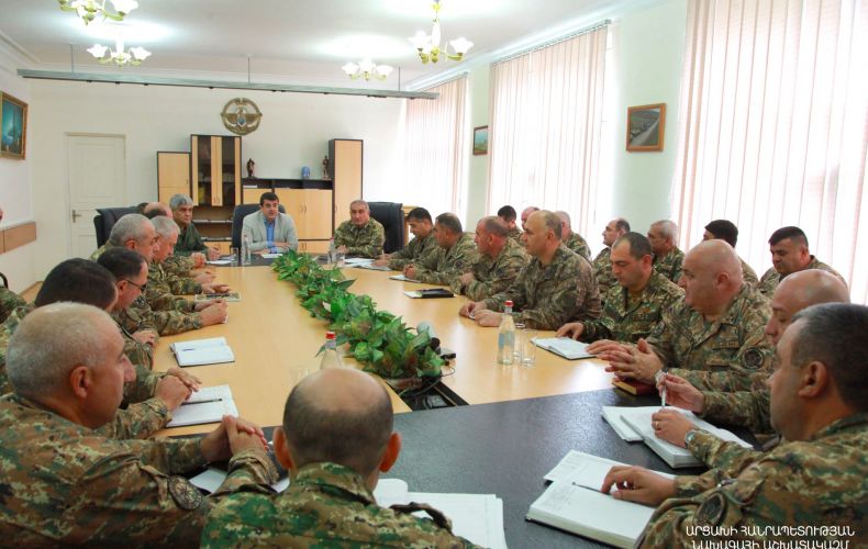 President Harutyunyan introduced the newly appointed Minister of Defense Kamo Vardanyan to the highest command staff of the Defense Army