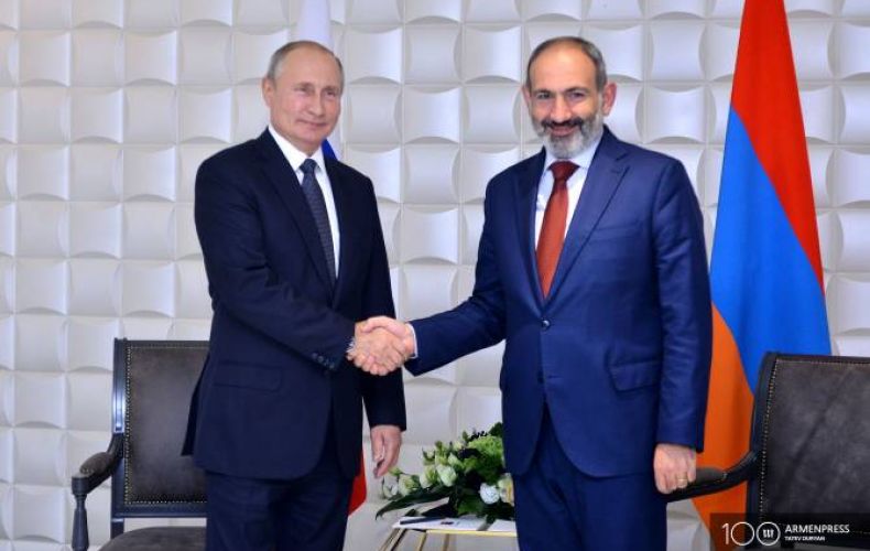 Through joint efforts we’ll continue strengthening bilateral partnership – Putin to Pashinyan