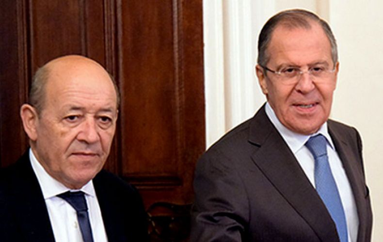 Russian, French FMs express readiness to continue stabilizing situation in Nagorno-Karabakh