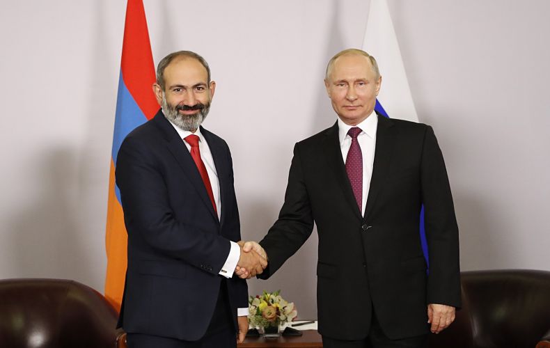 Armenia’s Pashinyan congratulates Russia’s Putin on birthday