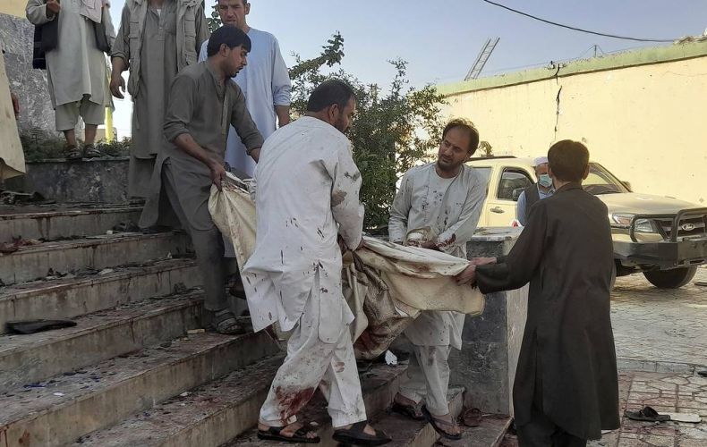 About 100 people killed by explosion in mosque in northern Afghanistan