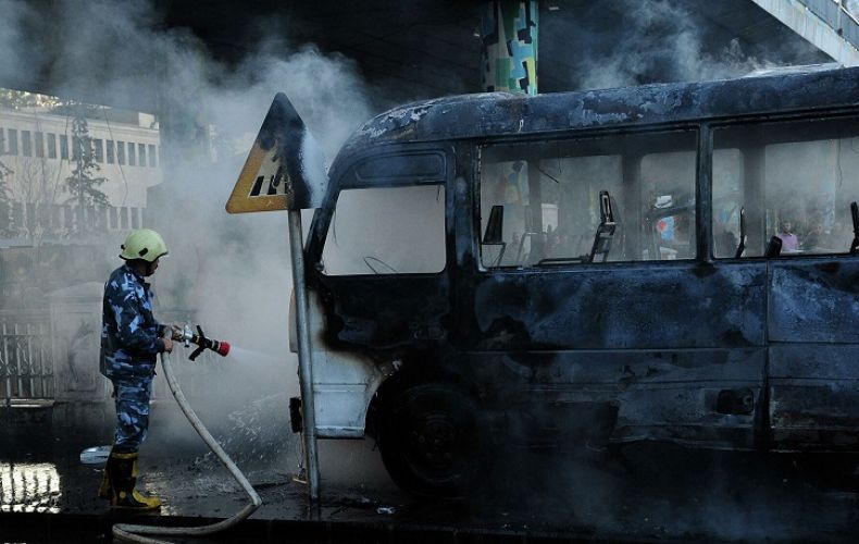 В центре Дамаска террористы взорвали автобус. Есть жертвы