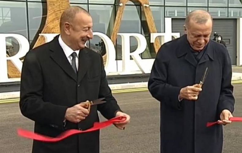Алиев и Эрдоган ввели в действие в оккупированной Варанде международный аэропорт