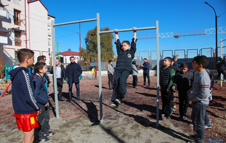 В Степанакерте открылась новая спортивная площадка (фотографии)