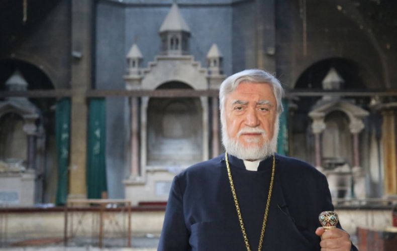 Католикос Арам I оказывает помощь в восстановлении армянской церкви и стадиона в Алеппо