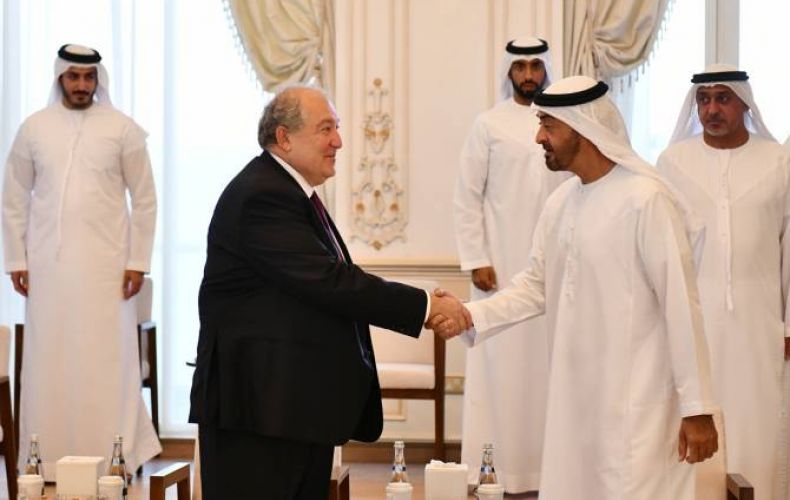 Armenian President meets with Crown Prince of Abu Dhabi