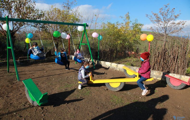 A new children's playground opened in Mushkapat