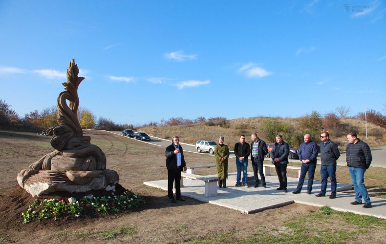 Sculpture symbolizing the Artsakh people's rebirth erected in Stepanakert
