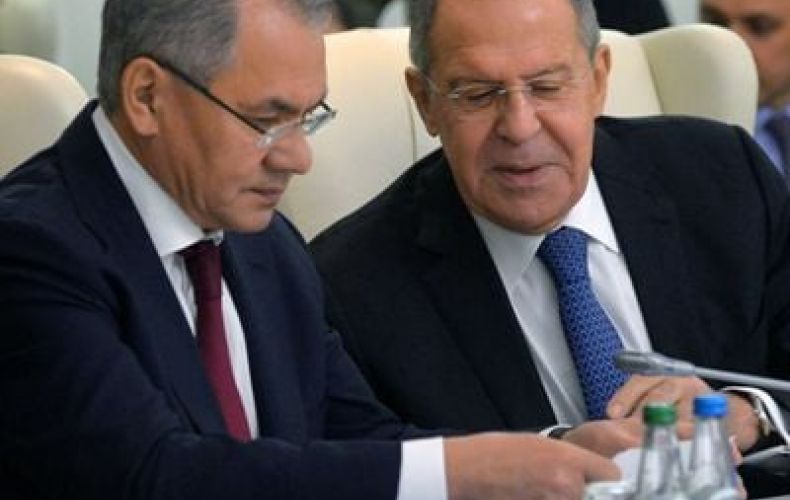 Lavrov, Shoygu discuss situation in Artsakh with French counterparts