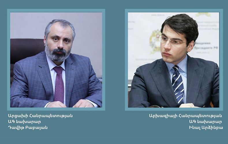 Foreign Minister of Artsakh Congratulated Newly Appointed Foreign Minister of Abkhazia