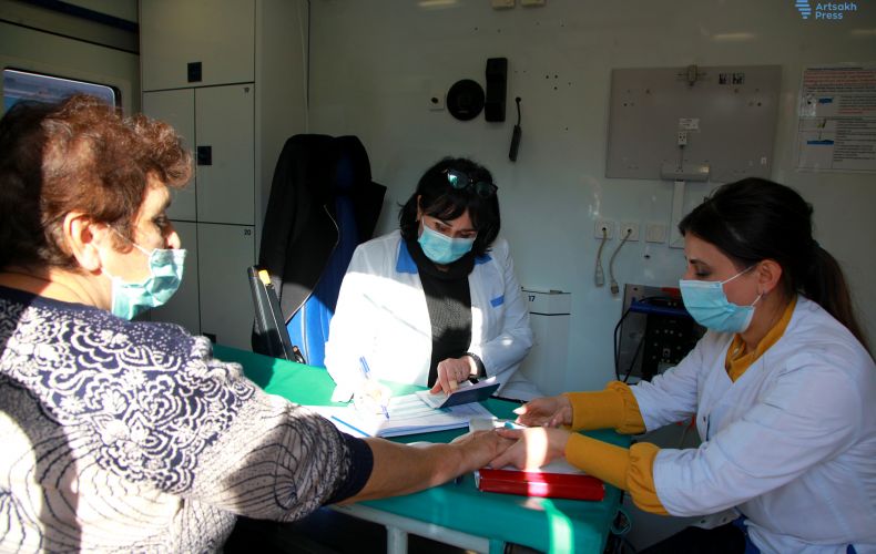  For the first time Stepanakert citizens vaccinated at a mobile station