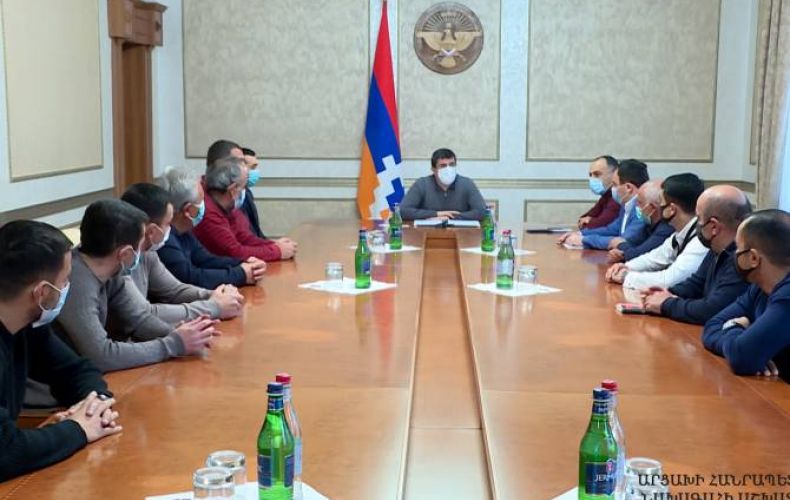 President Harutyunyan received Artsakh Football League member clubs representatives