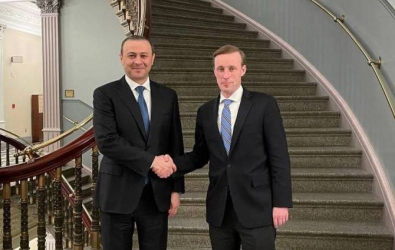 The Secretary of the Security Council Armen Grigoryan Met with US President Joe Biden's National Security Adviser Jake Sullivan
