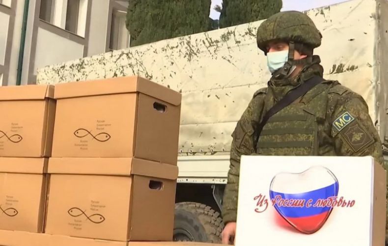 Russian peacekeepers delivered 10 tons of humanitarian cargo for children in Artsakh