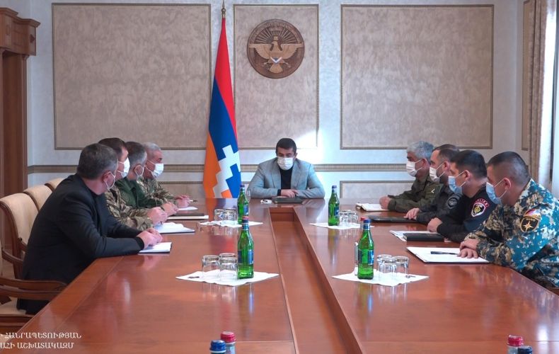 Artsakh President holds New Year’s first working consultation with law enforcement agencies’ heads