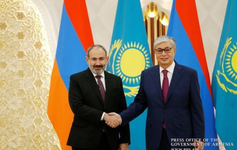 Armenian, Kazakh leaders discuss completion of CSTO peacekeeping mission