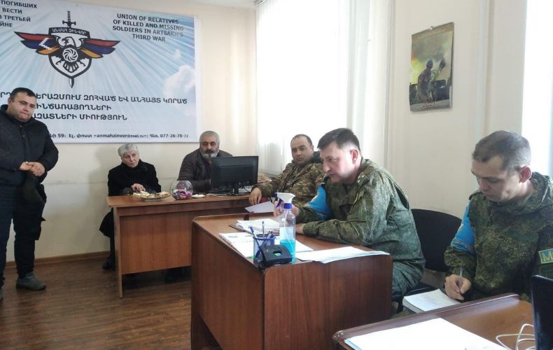 A group of relatives of the missing servicemen met with the Deputy Commander of the Russian Peacekeeping Forces in Artsakh