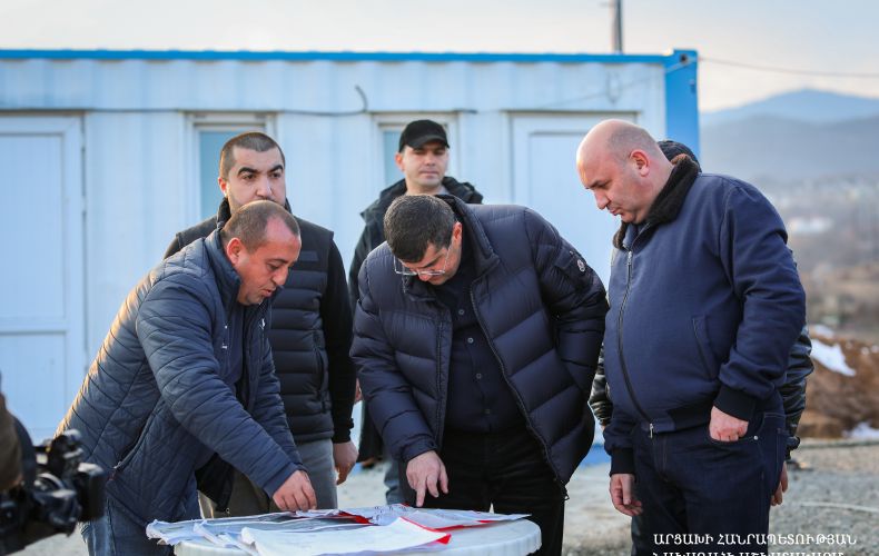 President Harutyunyan followed the construction process of new settlements being built for the internally displaced residents