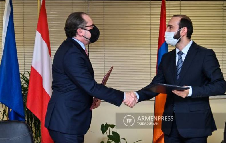 Главы МИД Армении и Австрии подписали Совместную декларацию