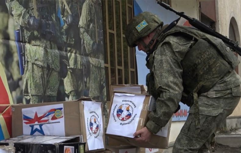 Russian peacekeepers hold humanitarian action for over 100 schoolchildren in Artsakh