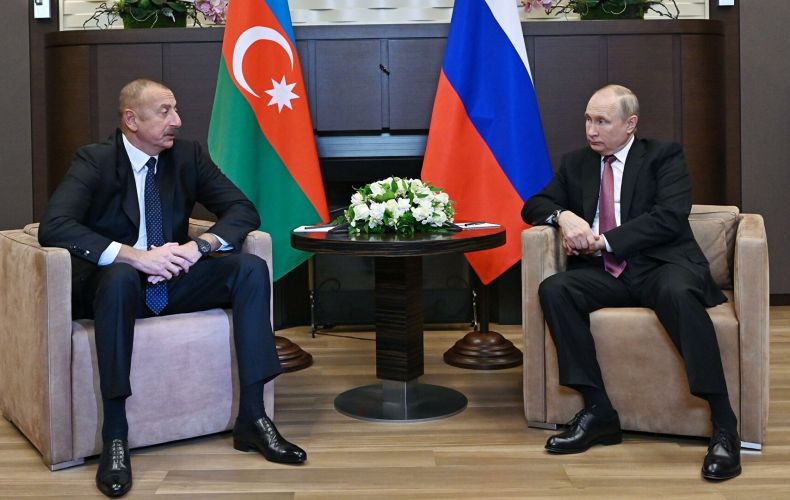 В ходе встречи Путин и Алиев обсудили Арцахский вопрос