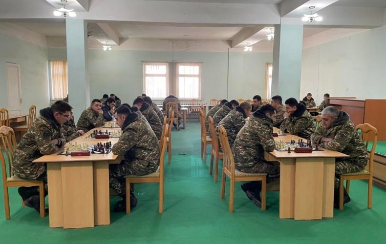 A team chess championship with the participation of the military held in Stepanakert

