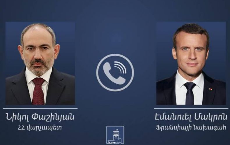 Премьер-министр Армении и президент Франции обсудили по телефону ситуацию вокруг Нагорного Карабаха