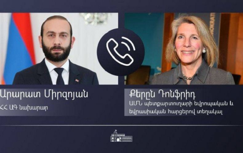Armenian FM presents Azerbaijan’s violation of line of contact in Artsakh to US Assistant Secretary of State
