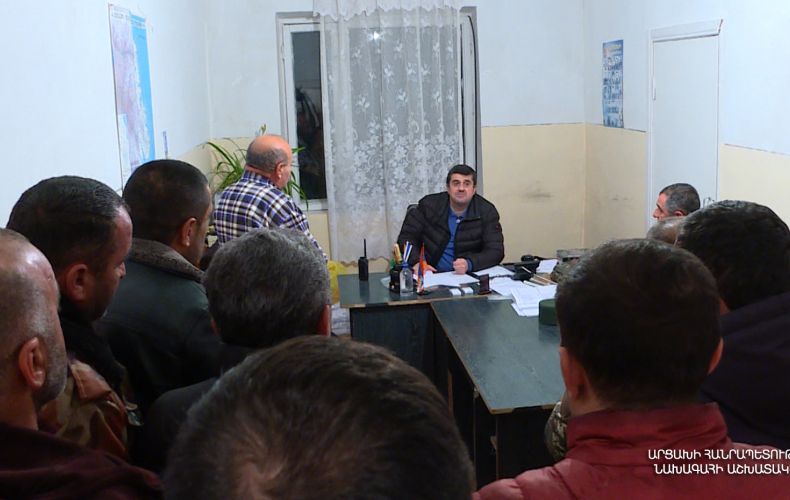 Президент Арутюнян посетил общины Храморт и Хнапат Аскеранского района