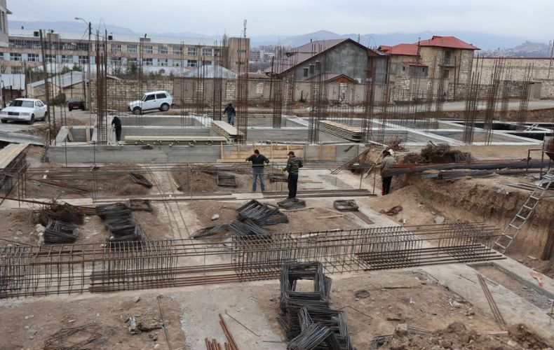 A new apartment building being built at Stepanakert Arakelyan Street
