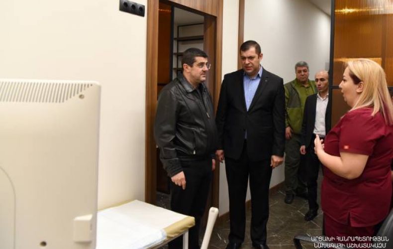 Президент Арцаха посетил недавно открытый частный Медицинский центр «ЛилМед»