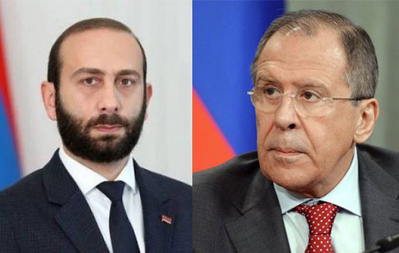 FMs Lavrov, Mirzoyan discuss PM Pashinyan's upcoming visit to Russia