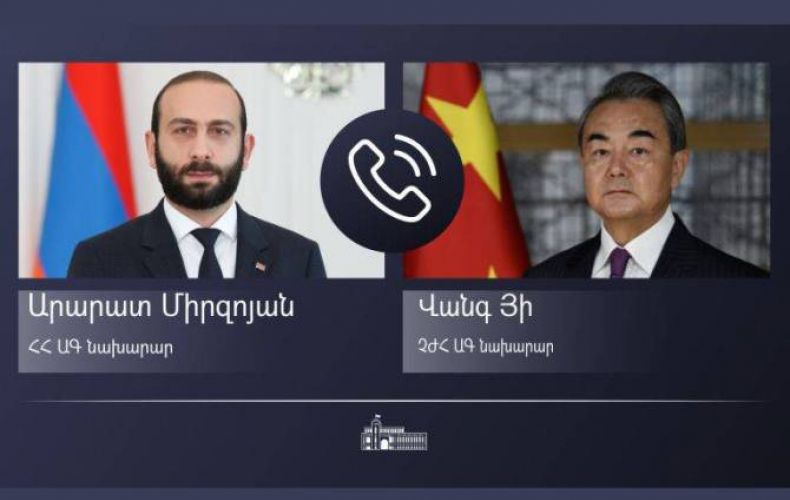 Հայաստանի ու Չինաստանի ԱԳ նախարարները հեռախոսազրույցի ընթացքում պատրաստակամություն են հայտնել սերտացնել և խորացնել հայ-չինական հարաբերությունները