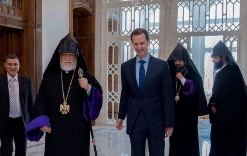Католикос Великого Дома Киликийского Арам I встретился с президентом Сирии Башаром Асадом