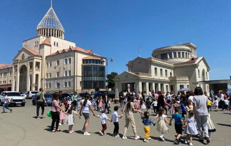 По случаю Международного дня защиты детей в Степанакерте было организовано детское мероприятие