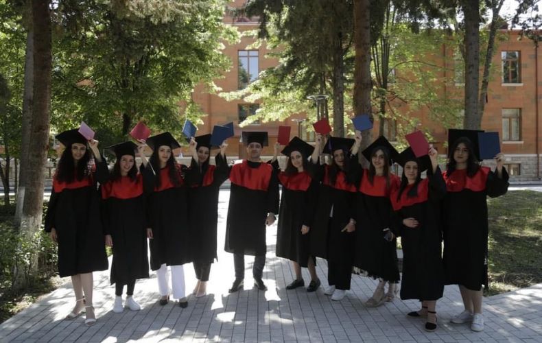 A diploma awarding ceremony held in Artsakh State University