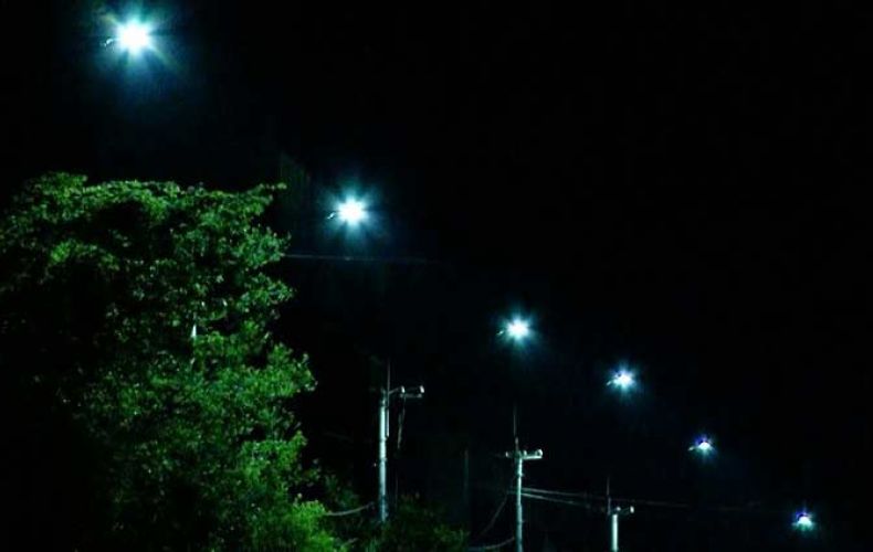 The outdoor lighting network of Martakert being improved
