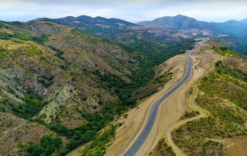 What is the stage of the construction of the Stepanakert-Goris alternative route? (Video)