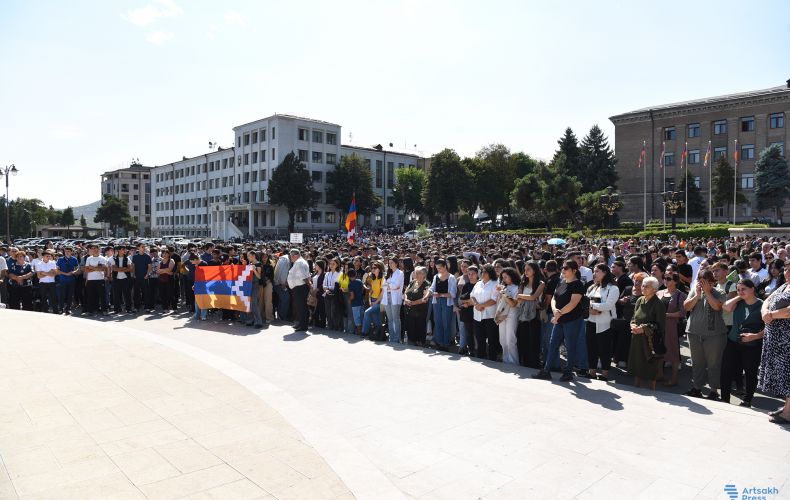 A rally held in Stepanakert