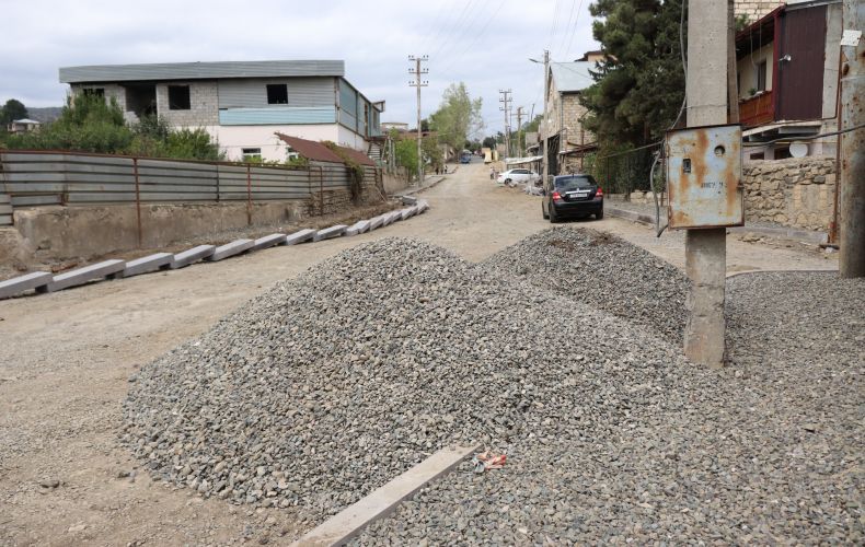 Works are being done to improve Stepanakert’s Artur Mkrtchyan Street