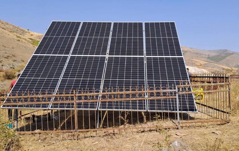В рамках программы «Содействие развитию животноводства в Республике Арцах» животноводческие фермы электрифицированы солнечной энергией